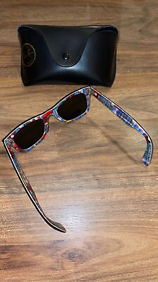 #ad Ray Ban RB2140 1131 Wayfarer Sunglasses Colorful
