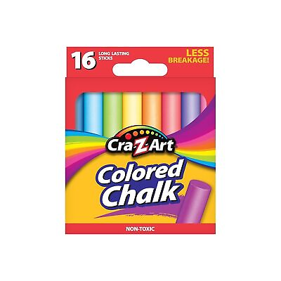 #ad Cra Z Art Classic Colored Chalk Assorted Colors Pack Of 16 Pieces