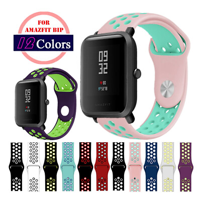 #ad B# Sport Breathable Silicone Watch Band Strap For Amazfit Bip 5 Bip 3 Pro U $8.99