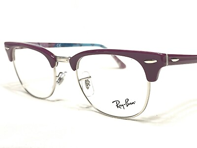#ad NEW Ray Ban RB5154 5652 Clubmaster Purple amp; Silver Eyeglasses Frames 51 21 145