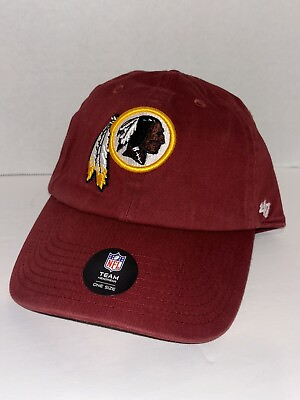 #ad Washington Redskins #x27;47 Primary Clean up Adjustable Hat Burgundy OSFA
