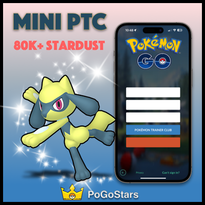 #ad Pokémon Go Shiny Riolu Mini PTC 80K Stardust✨Read Description✨