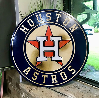 #ad 20quot; Houston Astros Wood Outdoor Sign Custom 20quot;