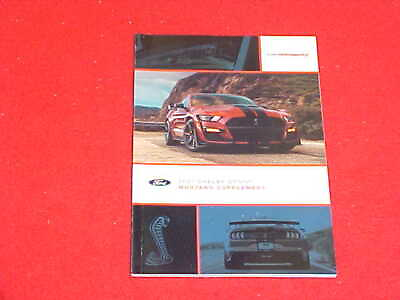 #ad 2021 MUSTANG SHELBY GT 500 GT500 SUPPLEMENT OWNERS MANUAL SERVICE GUIDE 21 FORD