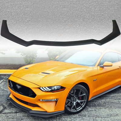 #ad Fits 18 23 Ford Mustang GT Style Front Bumper Splitter Lip Unpainted PP