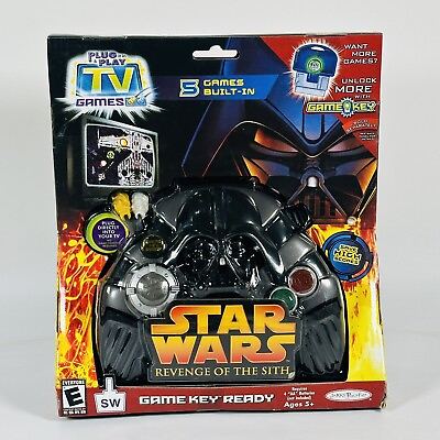 #ad Star Wars Revenge of the Sith Plug amp; Play RETRO TV Game DARTH VADER RCA Plug n