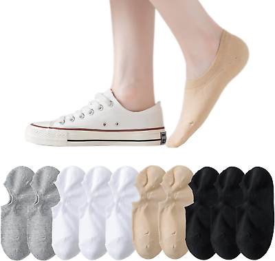 #ad No Show Socks Womens Athletic Ankle Socks Cotton Low Cut Running Socks 4 10 Pair