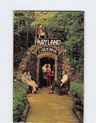 #ad Postcard Entrance To Fairy Caverns Rock City Gardens Lookout Mountain Georgia