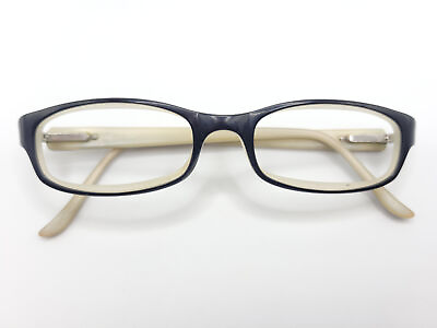 #ad Candies Womens Oval Black Cream Eyeglasses Frames Spring Hinges 49□17 135