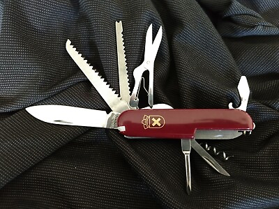 #ad Red Swiss Scout Camping Knife Pocket Multi Tool Free Same Day Shipping