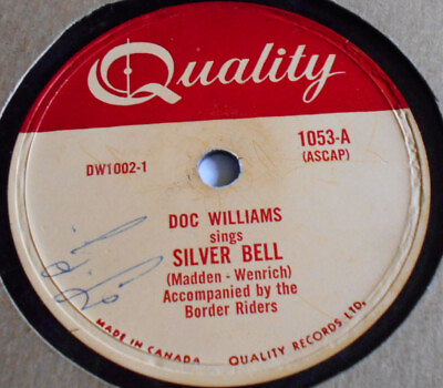 #ad Quality 1053 Doc Williams Silver Bell Polka Girl 78 RPM V V