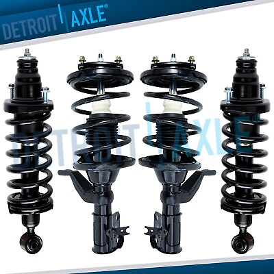 #ad Front amp; Rear Coil Spring Struts Assembly for 2001 2002 2003 Honda Civic Acura EL