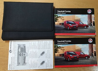 #ad VAUXHALL COMBO OWNERS MANUAL WALLET HANDBOOK 2012 2018 INFOTAINMENT PACK