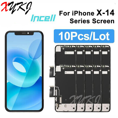 #ad 10Pcs Lot For iPhone X XS Max XR 11 12 Pro Max incell LCD Screen Digitizer Parts