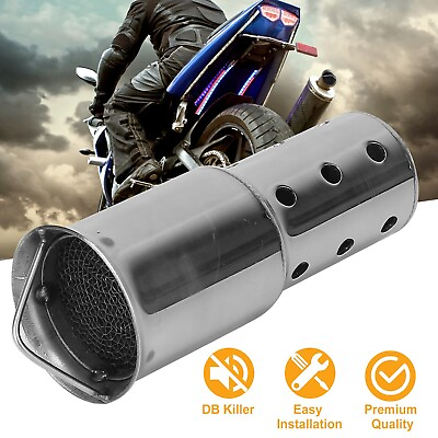 #ad Universal 51mm Motorcycle Exhaust Can Muffler Insert Baffle DB Killer Silencer