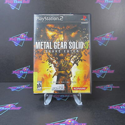 #ad Metal Gear Solid 3 Snake Eater PS2 PlayStation 2 AD Complete CIB See Pics