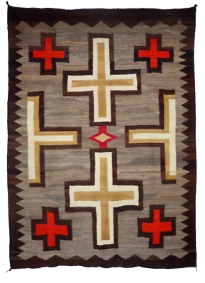 #ad Handwoven wool Kilim Navajo Rug Southwestern Design Native American Style