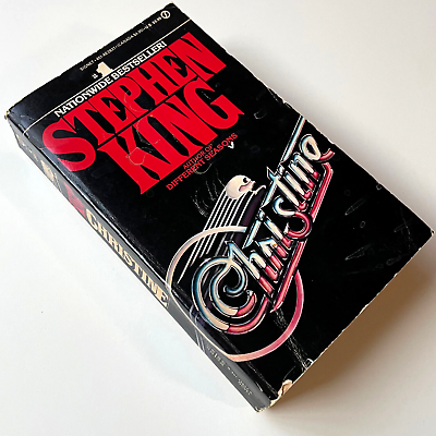 #ad Christine Stephen King 1983 Paperback 1st Signet Ed. Full Number Line
