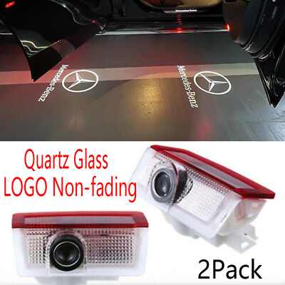 #ad 2Pcs HD LED Door Courtesy Light Ghost Shadow Laser Projector for Mercedes