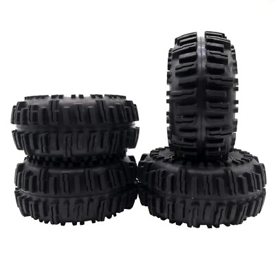 #ad 4x RC 2.2 inch Rubber Crawler Tires With Sponge 60*128mm For RC4WD Rock Climbing $42.99