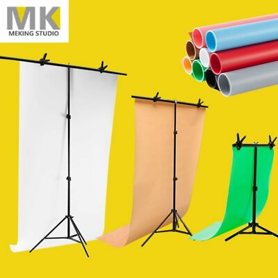 #ad T Stand Backdrop Support Stand 40x66.5cm PVC Photography Photo Studio Background