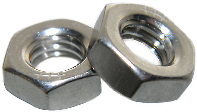 #ad Stainless Steel thin jam half height Hex Nuts 1 4 20 Qty 100 $14.80