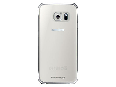 #ad New Original Samsung Protective Cover Case for Samsung Galaxy S6 Clear Silver