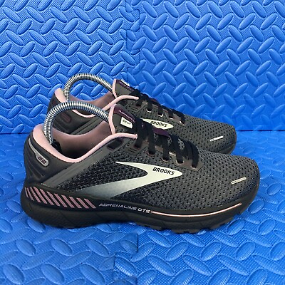 #ad Brooks Adrenaline GTS 22 Womens Shoes Size 8B Black Running Athletic Sneakers*