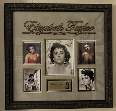 #ad Elizabeth Taylor SIGNED 8x10 Photo Autograph PSA COA PSA DNA Museum Framed