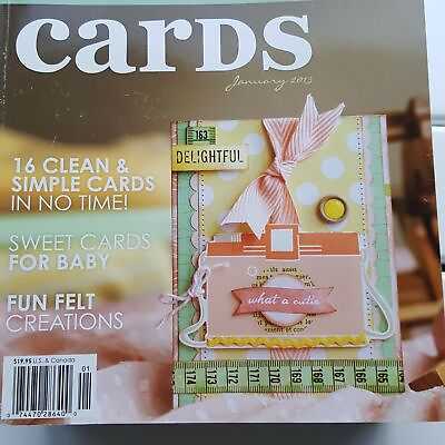 #ad Cards The Hottest Trends in Card Making Book Magazine January 2013 Vol 8 Issue 1