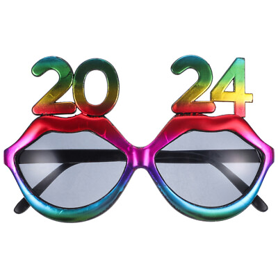 #ad 2024 New Year Eyeglasses Happy Years Eve Sunglasses Decor Props Glasses