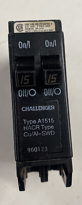 #ad Eaton Challenger A1515 120 240 VAC Duplex Twin 2 Pole 15 Amp New
