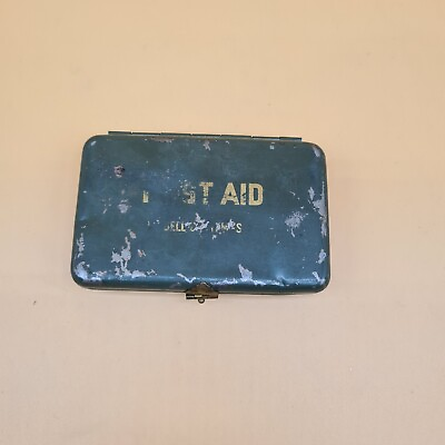 #ad U.S. army first aid metal box 4x3quot;