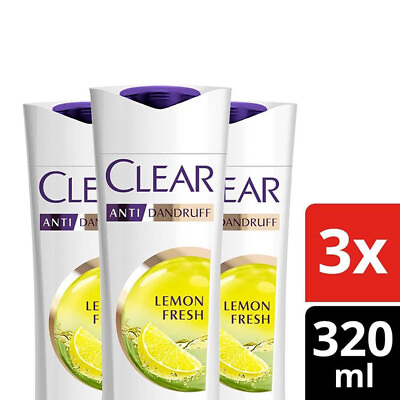 #ad 3x CLEAR Lemon Shampoo Fresh Anti Dand...