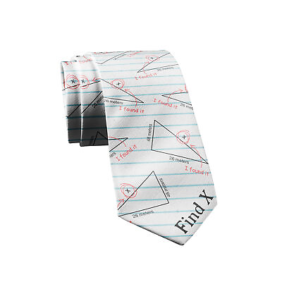#ad Find X Tie Funny Ties Math Teacher Tie Mens Novelty Neckties Nerdy Ties for Guys