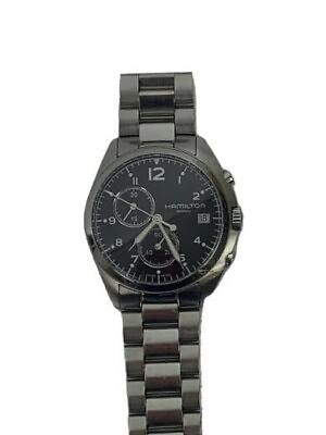 #ad Hamilton Khaki Pilot Men’s Watch H765120 Chronograph Quartz Analog 41mm Black