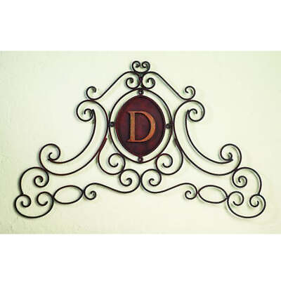#ad Delamere Design Custom Monogrammed Wall Grille in Antique Brown