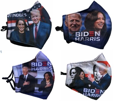 #ad Joe Biden amp; Kamala Harris Adjustable Two Layer Washable Face Mask $1.99