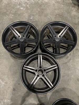 #ad TSW Mirabeau Rim Wheels 5x120 BMW 20x10.5 ET25 20x9 ET22 Set of 3 Matte Black