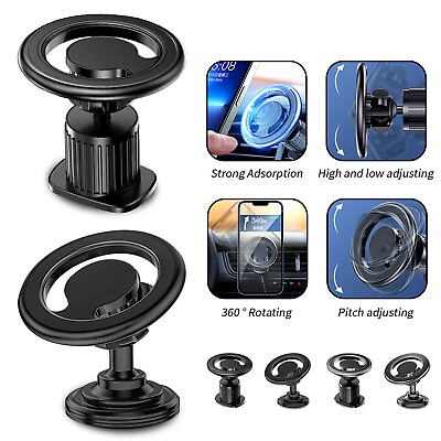 #ad Strong Magnetic Car Mount 360° Rotation Mag Safe Air Vent Dashboard Phone Holder