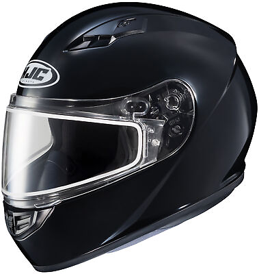 #ad HJC CS R3 Snow Motorcycle Helmet Black Large Used