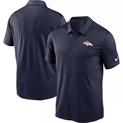 #ad Denver Broncos Men#x27;s Nike Franchise Navy Polo NWT Size Medium