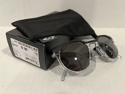 #ad Oakley Sunglasses HSTN OO9242 Matte Black Prizm Black Polarized Mirrored NEW