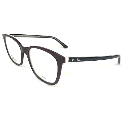 #ad Dior Eyeglasses Frames Montaigne N18 MVS Black Burgundy Red White 52 18 140