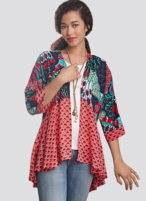 #ad Simplicity 8172 EASY XXS XXL Kimono Jacket Sweater Loose Dolman 3 4 Pattern