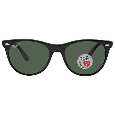 #ad Ray Ban W r II Classic Polarized Green Classic G 15 Round Unisex Sunglasses