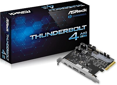 #ad ASROCK THUNDERBOLT 4 AIC R2.0 Expansion Board Intel 500 Motherboard NEW