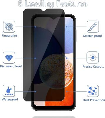 #ad For Samsung Galaxy A14 5G A13 5G A12 5G ANTI SPY Glass Privacy Screen Protector