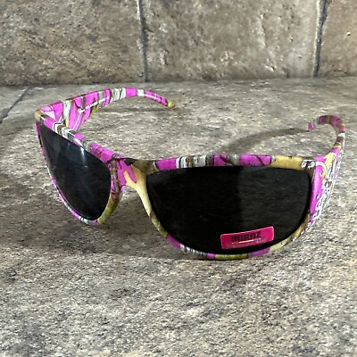 #ad HORNZ HZ98013 Women’s Pink Camp shiny Silver Polarized Sunglasses UV400 NWOT