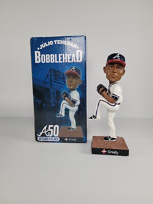 #ad Atlanta Braves Julio Teheran Bobblehead MLB Pitcher Brand NEW